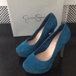 Jessica Simpson Suede Platform Pumps